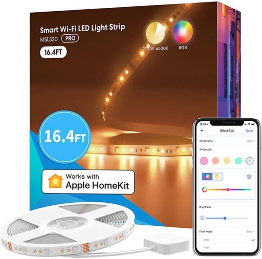 Meross Smart Wi-Fi Light Strip Pro med Apple HomeKit Meross Smart Wi-Fi Light Strip Pro med Apple HomeKit