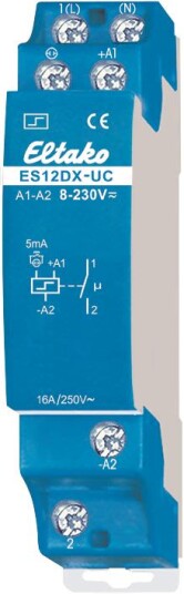 Eltako ES12 200 UC Impulsrelé 2 sluttende 8 230 V 16 A Elfordeling & strømforsyning
