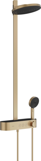 Hansgrohe Pulsify S Showerpipe Ø260 cm, 2 stråletyper, Børstet Bronse Hansgrohe Pulsify S Showerpipe Ø260 cm, 2 stråletyper, Børstet Bronse