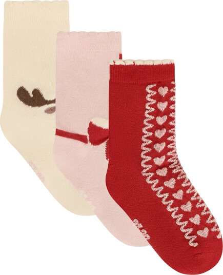 Minymo 3-Pack Socks - Pink - 23\26