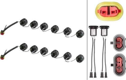 HELLA 2PT 010 458-731 Kjørelys sett