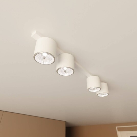 EMIBIG LIGHTING Nano taklampe hvit 4 lys metall