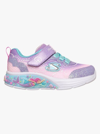 Skechers Sko m. Lys My Drømmer Lil' Mermaid Lavender/Multi 21 Blinkende sko Lilla Skechers Sko m. Lys My Drømmer Lil' Mermaid Lavender/Multi 21 Blinkende sko Lilla