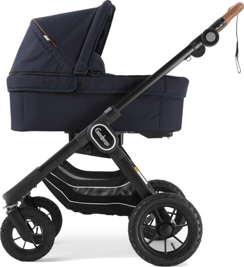 Emmaljunga NXT90 Black Outdoor AIR Outdoor Navy Eco Komplett m/bag Og Sittedel