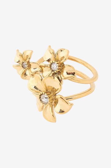 IOAKU   Ring LA Fleur Iconic Ring Gold 7   Gull