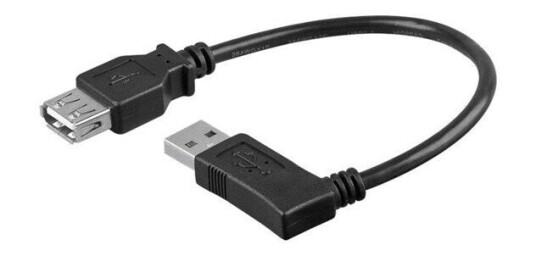 Goobay USB A-USB A 2.0 Kabel 0,15 m - Svart