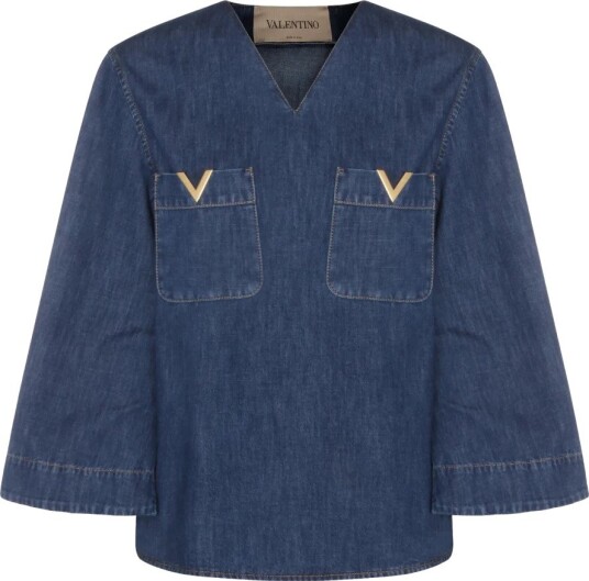 Valentino Dame Bluser & Skjorter Blå M,