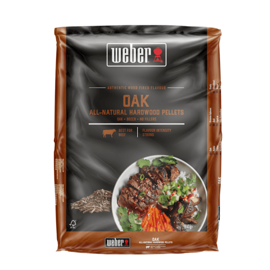 Weber Trepellets Eik 8kg Weber Trepellets Eik 8kg