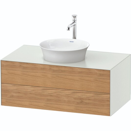 Duravit White Tulip Servantskap 2 skuf. 100x55x40,8 cm Eik/Hvit Matt