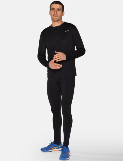 ZEBDIA Men Running Tights - Black - XXL
