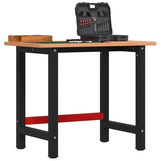 Arbeidsbenk 100x60x81,5 cm heltre bøk rektangulær Arbeidsbenk 100x60x81,5 cm heltre bøk rektangulær