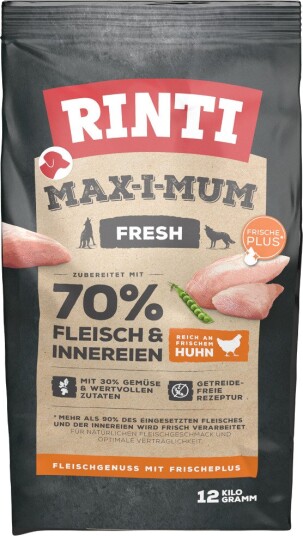Rinti tørrfôr Max i mum Kylling 2 x 12 kg