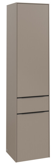 VILLEROY & BOCH SUBWAY 3.0 HØYSKAP 40X171 HØYRE 2 DØRER & SKUFF TAUPE HÅNDTAK I VOLCANO BLACK VILLEROY & BOCH SUBWAY 3.0 HØYSKAP 40X171 HØYRE 2 DØRER & SKUFF TAUPE HÅNDTAK I VOLCANO BLACK