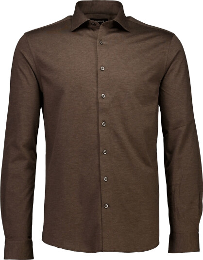 Lindbergh Black Superflex Knitted Shirt L/S Brown XXL