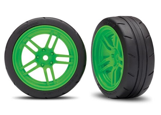 Traxxas 8373G Tires & Wheels Response 1,9" Touring Green Front V