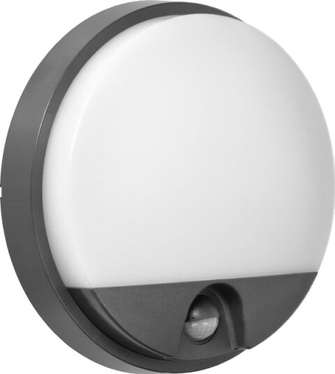 Orno Agat Led Vegglampe 15W Utearmatur Med Bevegelsessensor 140° 1100 Lm Ip54 4000K Grå