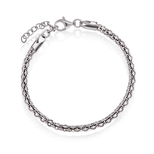 Pan Jewelry Armbånd i 925 rhodinert sølv 19 cm Pan Jewelry Armbånd i 925 rhodinert sølv 19 cm