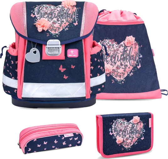 Blomster Skolesekk Med 4 Deler Belmil School Bags 881887