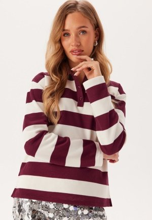 Object Collectors Item Objmillie L/S LO POLO Lo Polo Cabernet/White S Object Collectors Item Objmillie L/S LO POLO Lo Polo Cabernet/White S
