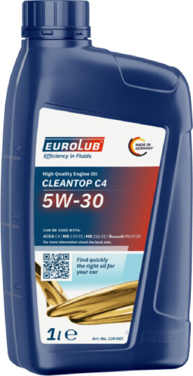 Motorolje EUROLUB CleanTop C4 5W30 1L