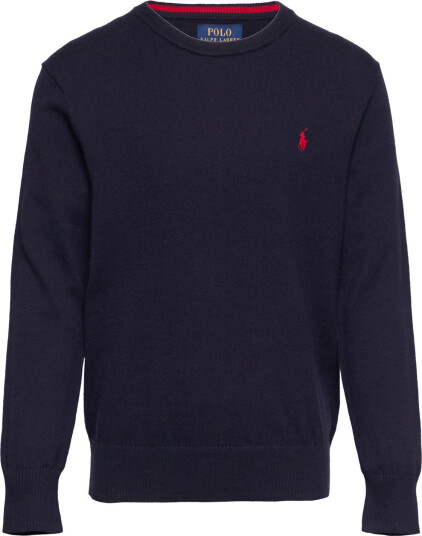 Ralph Lauren Kids Cotton Crewneck Sweater Navy 88 93