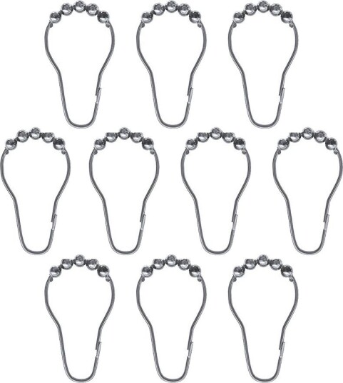 Mette Ditmer - Aqua kroker 7,5 cm 10 stk pusset stål