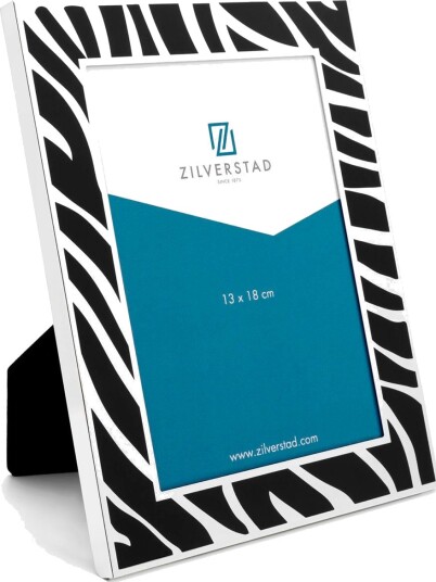 Zilverstad Zebra fotoramme 13x18cm sølv metall Zilverstad Zebra fotoramme 13x18cm sølv metall