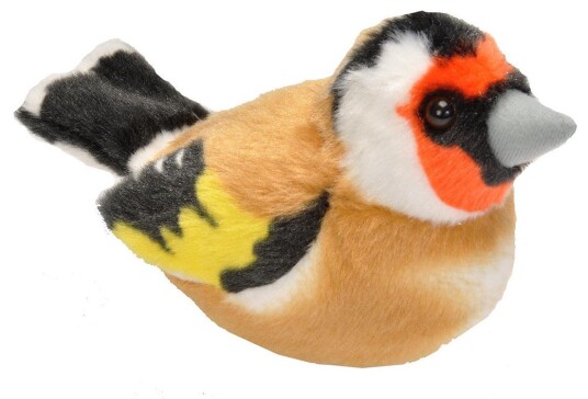 Wild Republic Gulspurv kosedyr med realistiske fuglelyder ??? 13 cm