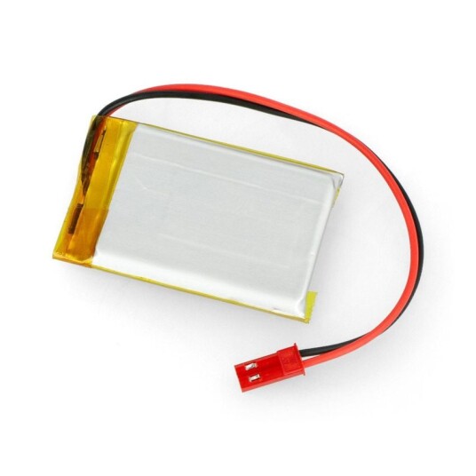 Akyga Li-Pol-celle 900 mAh 1S 3,7V JST-BEC-kontakt + plugg 50x34x5 mm