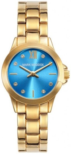 Mark Maddox Dameklokke MM3027 87 Classic Blå/Stål Ø30 mm