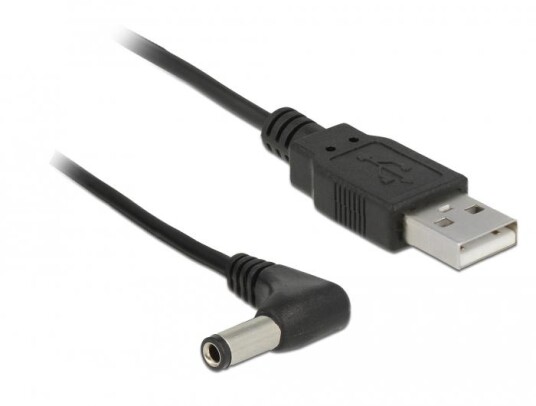 Delock strømkabel - 5,5 x 2,5 mm DC-jakk til USB (kun strøm) - 1.5 m Delock strømkabel - 5,5 x 2,5 mm DC-jakk til USB (kun strøm) - 1.5 m