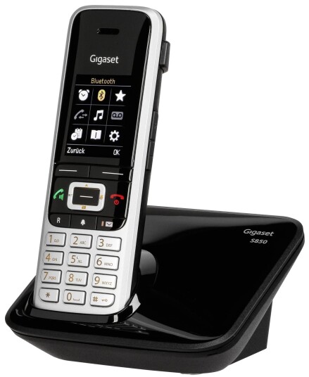 Gigaset S850 Analog/DECT Trådløs Telefon Svart/Sølv