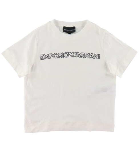 Giorgio Armani Emporio Armani T skjorte Hvit m. Broderi Emporio Armani 6 år 116 T skjorte