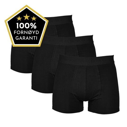 Peak Motion 3pk Supersoft Bamboo Boxer Mens Black XXL