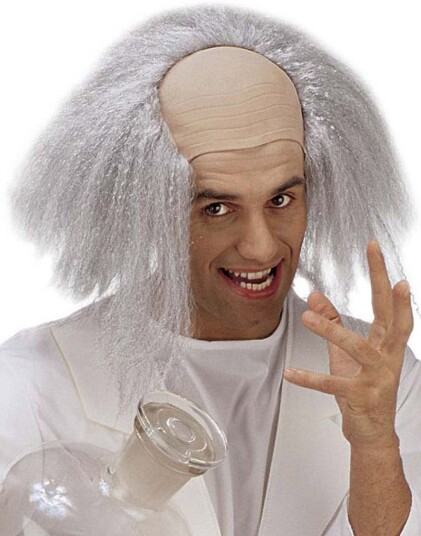 Back to the Future Inspirert Parykk Den Gærne Professor