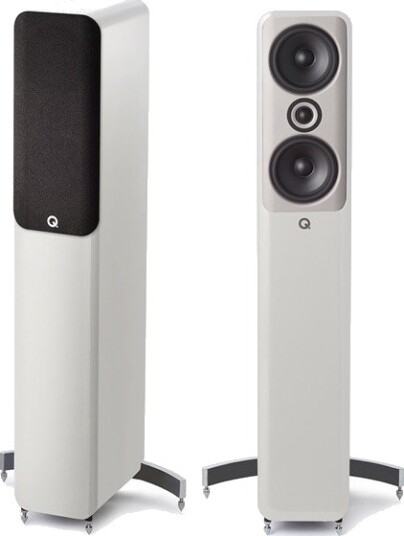 Q Acoustics Concept 50 - Gulvstående høyttalere - Par Hvit høyglans