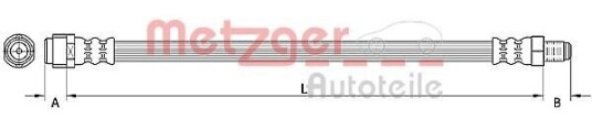 Bremseslange METZGER 4110921