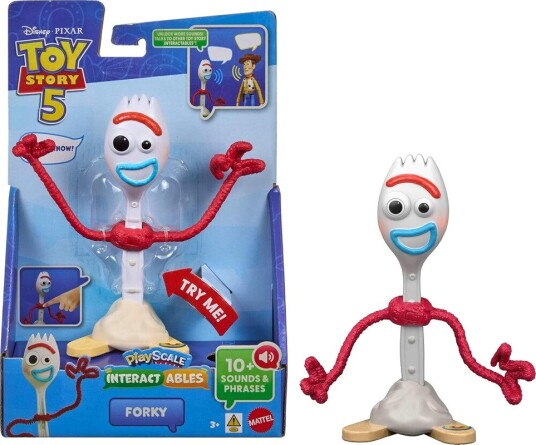 Pixar Toy Story 5: 7'' Forky Figure Interactables PlayScale