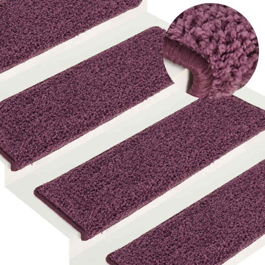 Trappematter 30 stk 65x21x4 cm mørk lilla 8721288459565