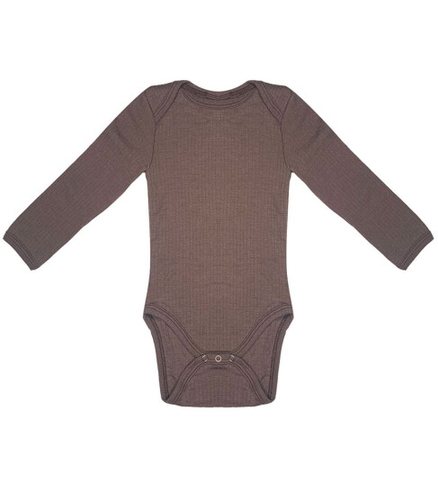 Smallstuff Body L/æ Ull Rose Brown Smallstuff 2 år 92 Langermet Body Brun Rosa