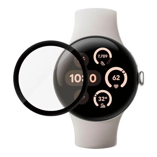 PanzerGlass Screen Protector Google Pixel Watch 3 45mm | Ultra-Wide Fit