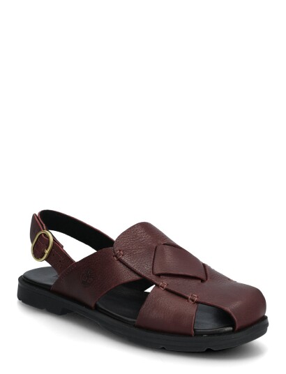 Timberland Calista Bay Backstrap Sandal Burgundy Full Grain   Burgundy   40
