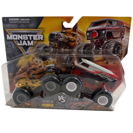 Monster Jam Serie 32 Horse Power Vs. Fastro Van 1:64
