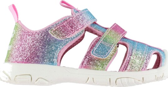 Hummel Sandaler Borrelås Infant White/Multi Colour Hummel 26 Sandals Blå Gul Rosa