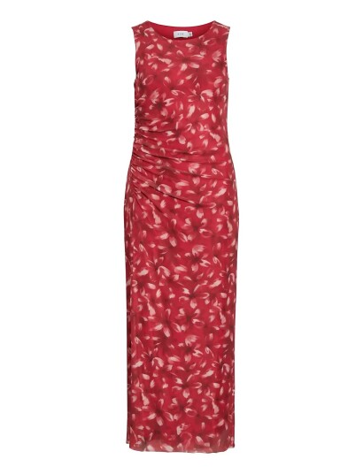 Vila Viingelise S/L Ankle Dress/Dc/Ka Red L