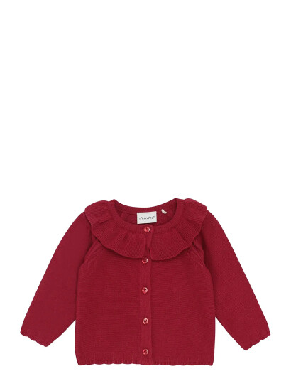 Minymo Cardigan Knit Red 62 Minymo Cardigan Knit Red 62