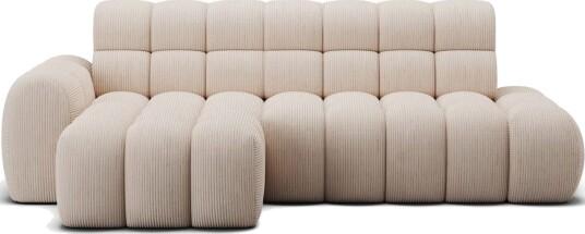 Seksjonssofa Eltap Ceedro 283x165x98 cm Jarell 20 Beige Venstre