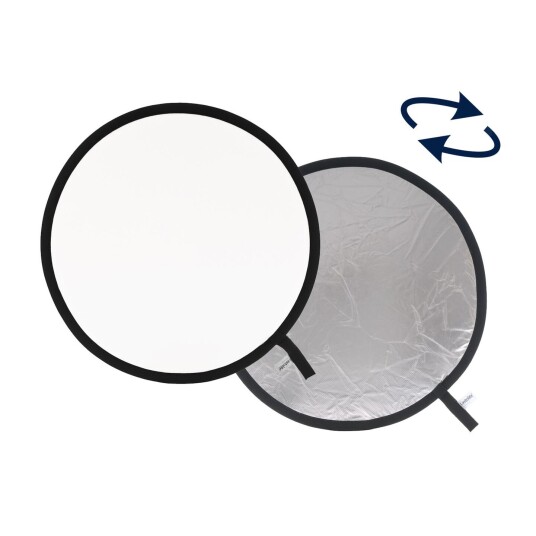 Manfrotto 3831 Reflektor 95cm Sølv/Hvit Sammenleggbar og vendbar reflektor