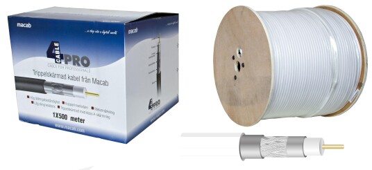 Televes 416003 Koaksialkabel 3,6 mm ytre 500 m Stikkontakter & kabler