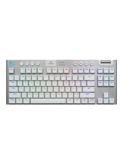 Logitech G915 X LIGHTSPEED TKL - Tactile - 80 % TKL - Gamingtastatur - Engelsk - Storbritannia - Hvit